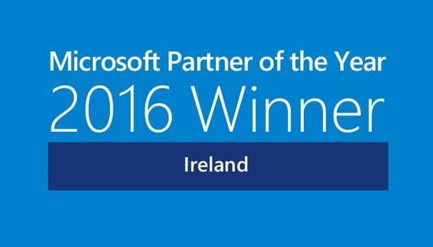 Spanish Point Technologies recognised as 2016 Microsoft Country Partner of the Year for Ireland