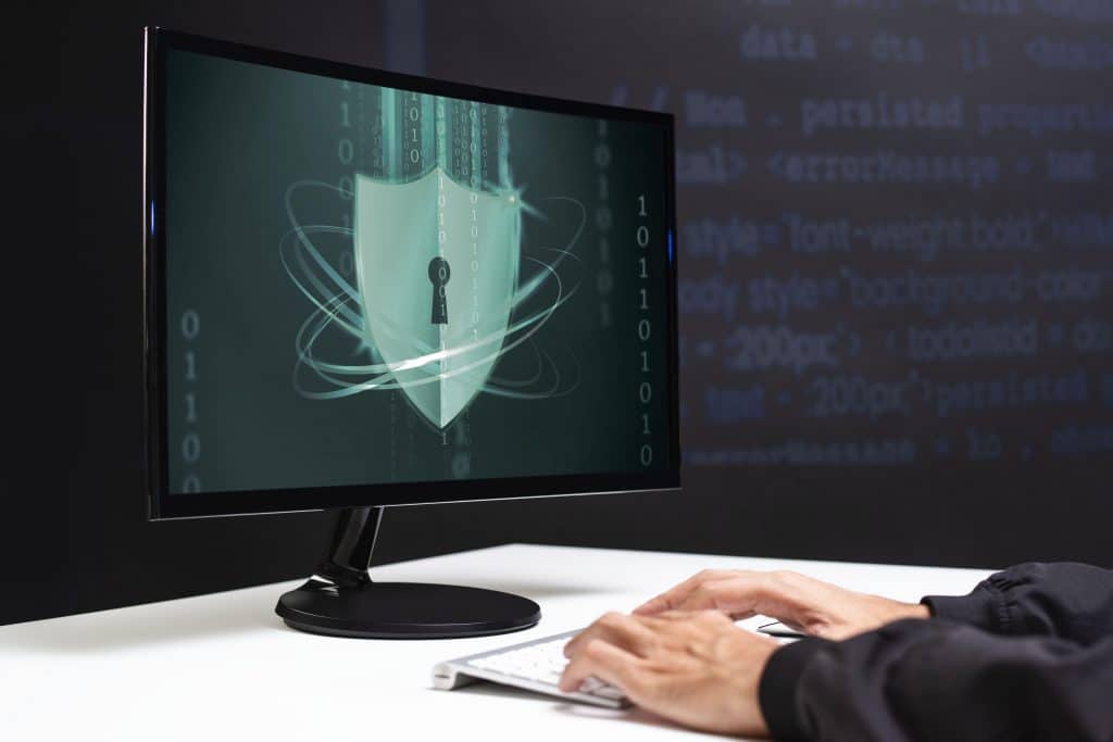 Hacker Cracking The Binary Code Data Security